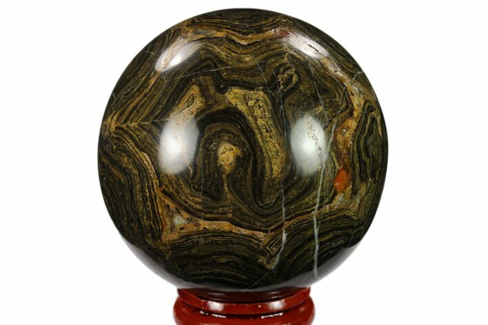 Polished Stromatolite (Greysonia) Sphere - Bolivia #134742